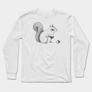 Monochrome Squirrel Long Sleeve T-Shirt